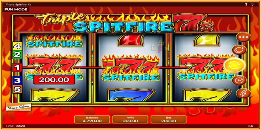 Игровой слот Triple 777 Spitfire