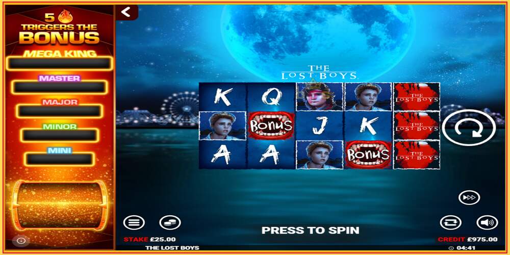 Игровой слот The Lost Boys Rapid Fire Jackpots