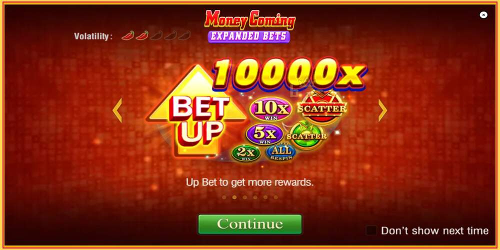 Spelslot Money Coming 2 – Expanded Bets