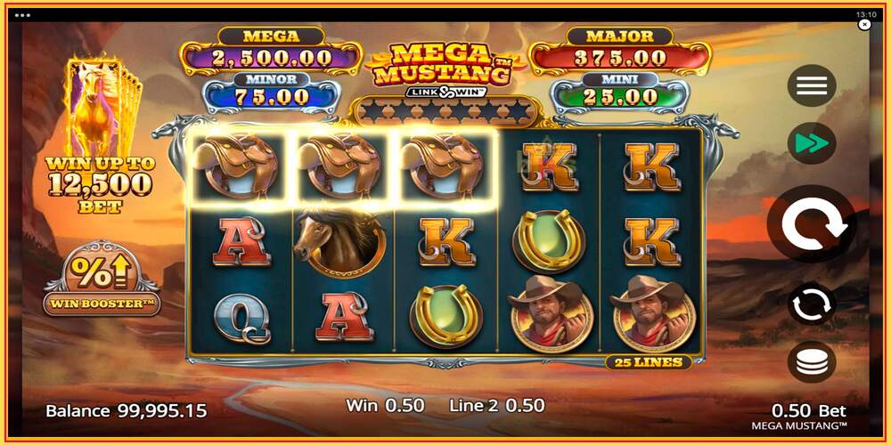 Игровой слот Mega Mustang