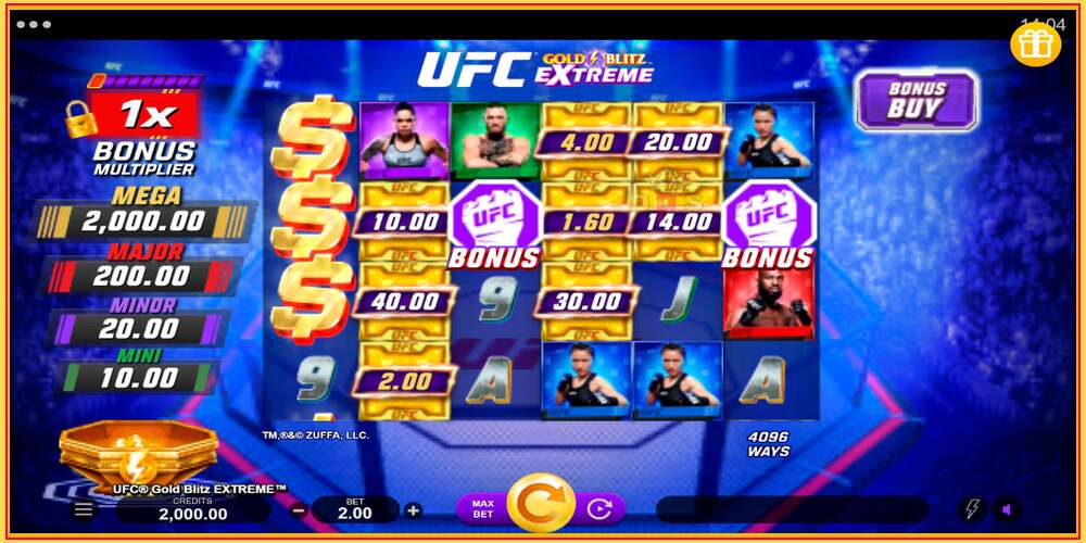 Игровой слот UFC Gold Blitz Extreme