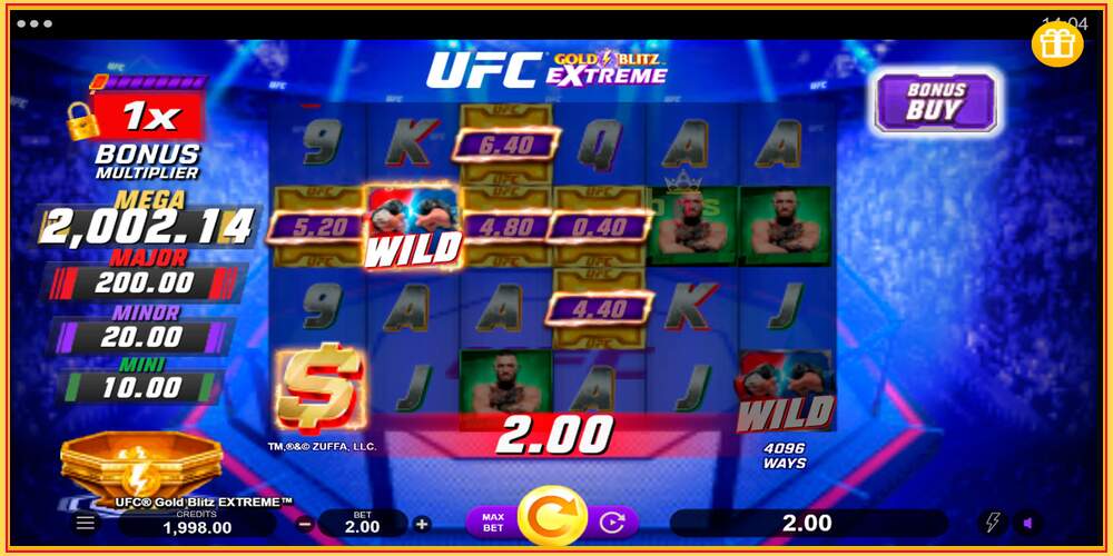 Игровой слот UFC Gold Blitz Extreme