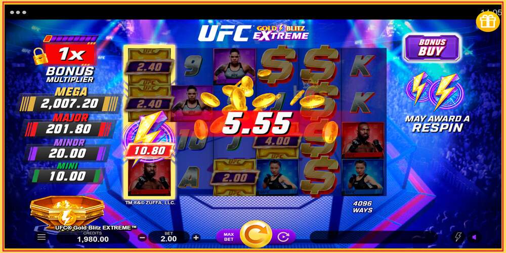 Игровой слот UFC Gold Blitz Extreme