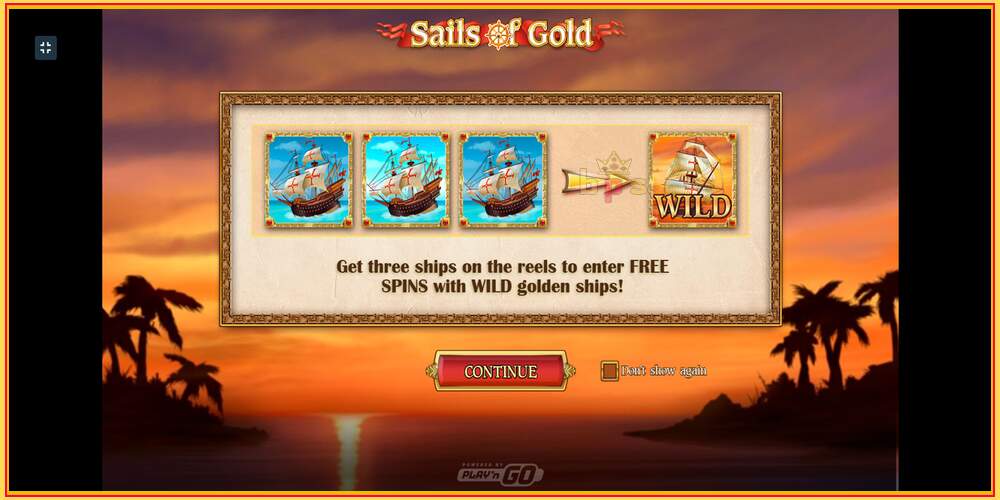 Игровой слот Sails of Gold