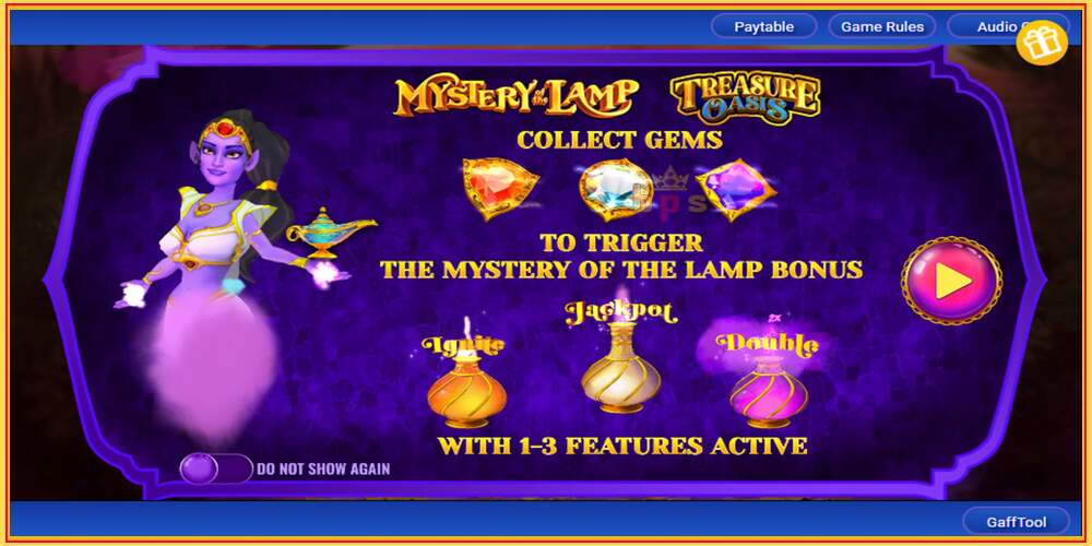 Slot de joc Mystery of the Lamp Treasure Oasis