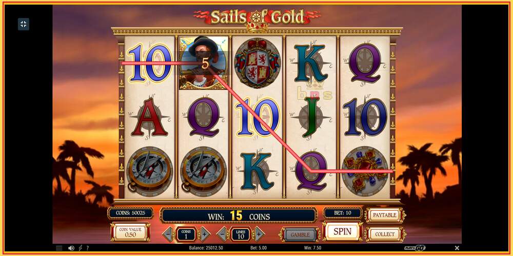 Игровой слот Sails of Gold