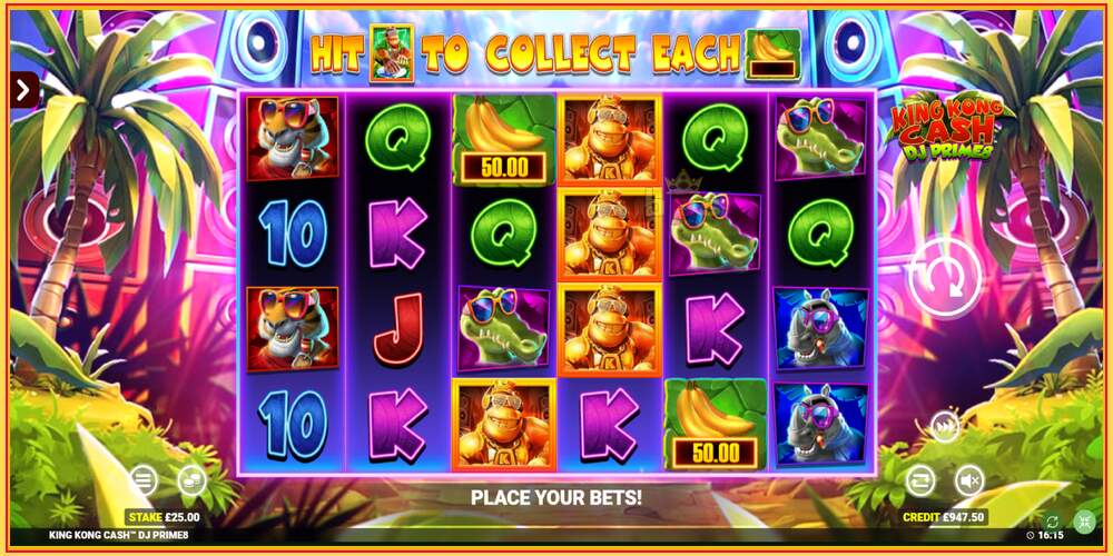 Slot di gioco King Kong Cash DJ Prime8 Rapid Fire Jackpots