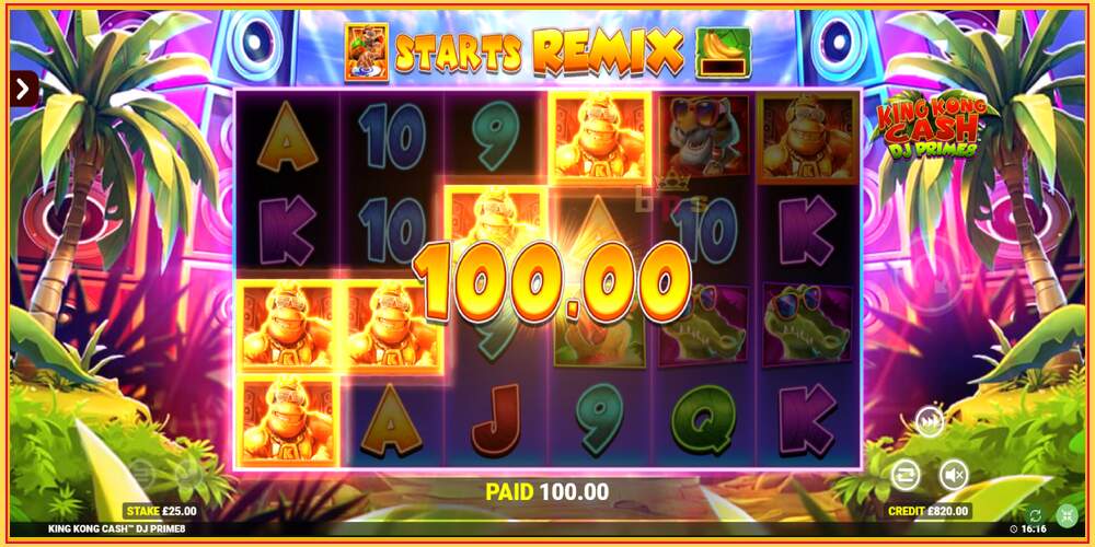 Slot di gioco King Kong Cash DJ Prime8 Rapid Fire Jackpots