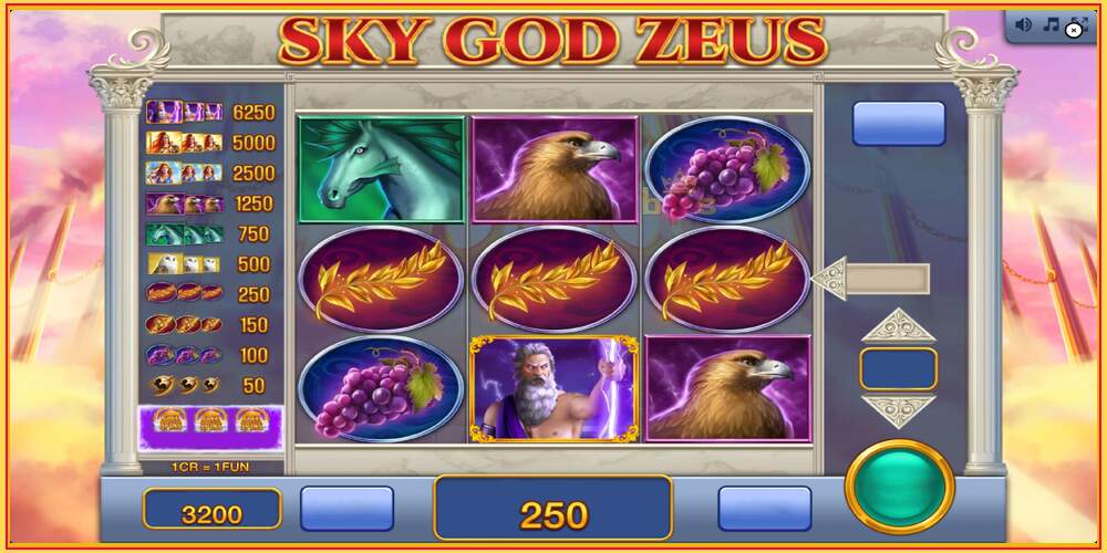 খেলার স্লট Sky God Zeus 3x3