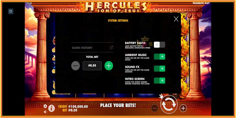 Игровой слот Hercules Son of Zeus