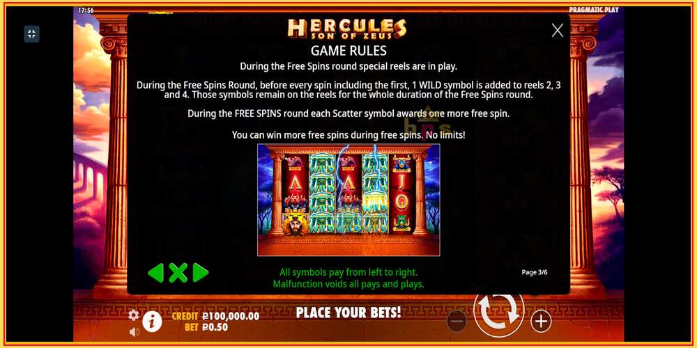 Игровой слот Hercules Son of Zeus