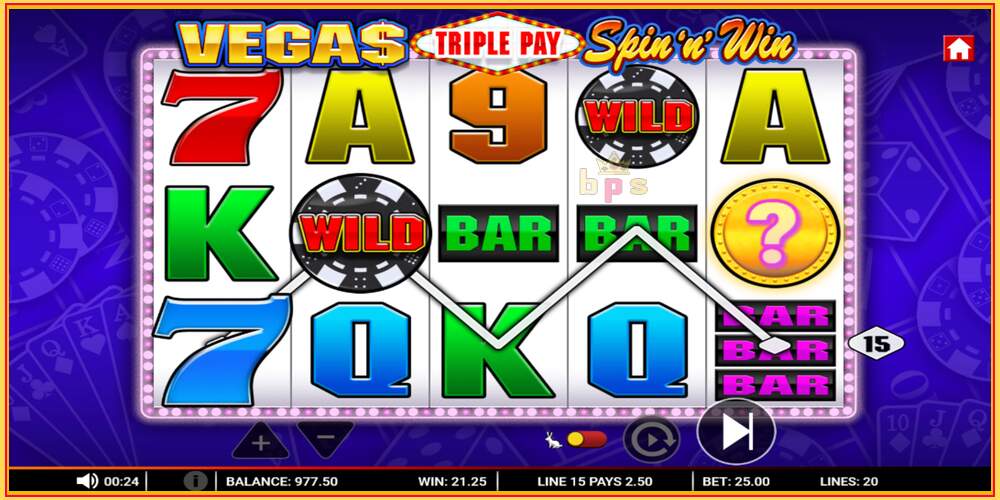 Spelslot Vegas Triple Pay Spin n Win