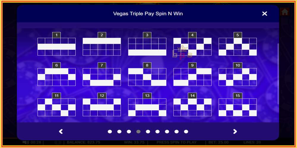 Spelslot Vegas Triple Pay Spin n Win