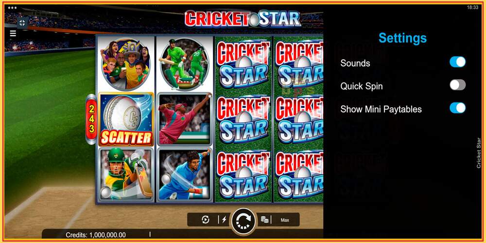 Игровой слот Cricket Star