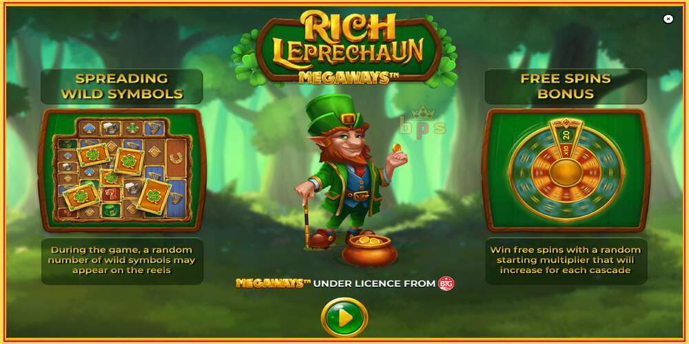 Khe trò chơi Rich Leprechaun Megaways