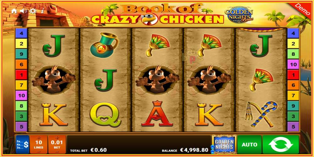 Игровой слот Book of Crazy Chicken Golden Nights