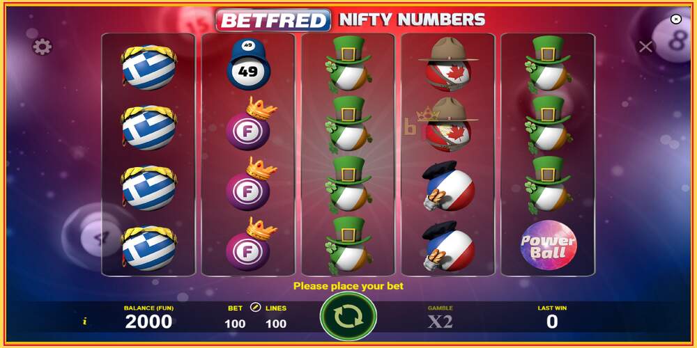 Spil slot Betfred Nifty Numbers