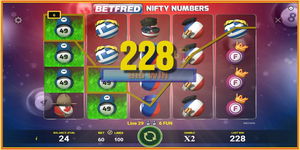 Spil slot Betfred Nifty Numbers