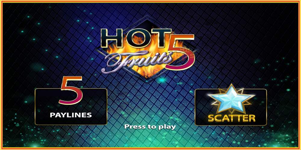 Tragamonedas de juego Hot Fruits 5