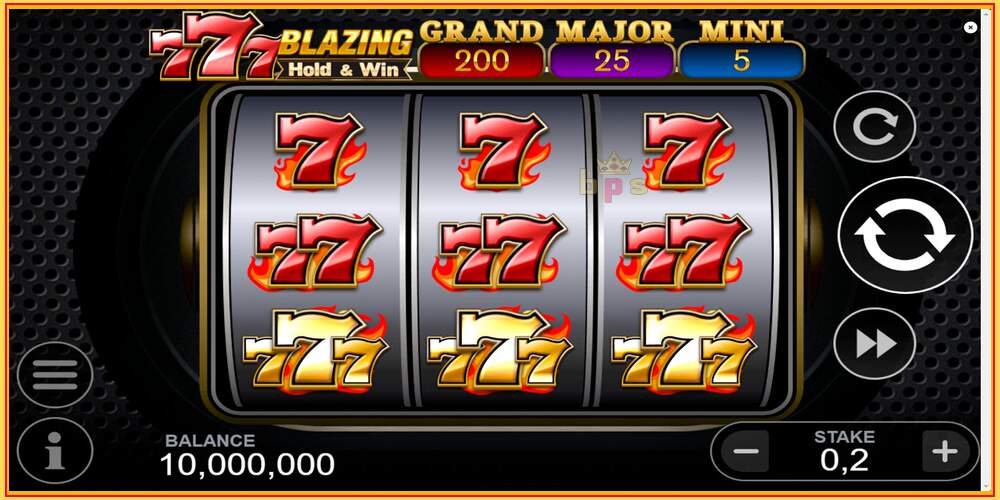 Khe trò chơi 777 Blazing Hold & Win