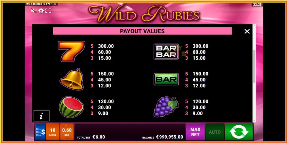 Игровой слот Wild Rubies