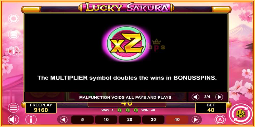 Spil slot Lucky Sakura Win Spins