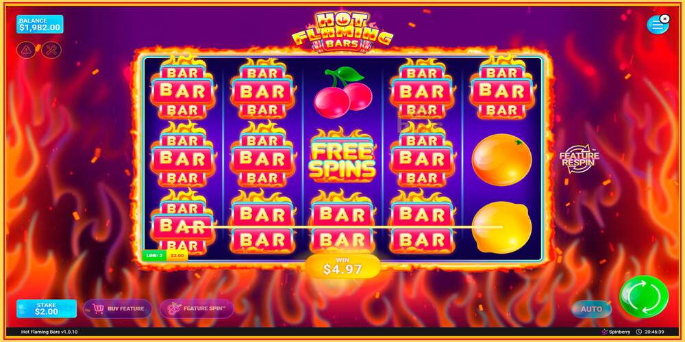 Игровой слот Flaming Bars