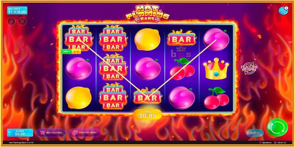 Игровой слот Flaming Bars