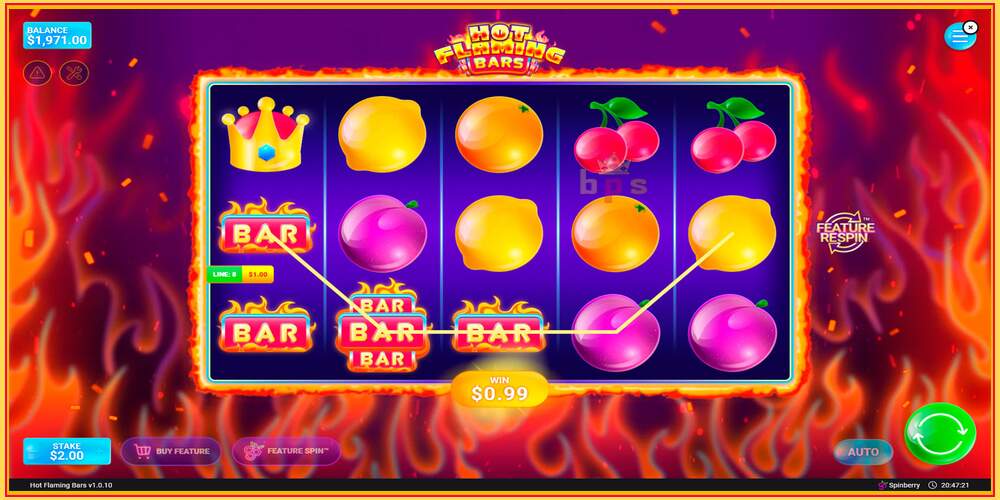 Игровой слот Flaming Bars