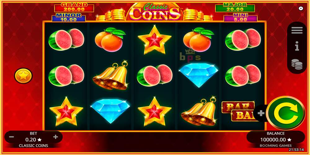 Игровой слот Classic Coins