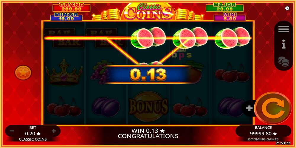 Игровой слот Classic Coins