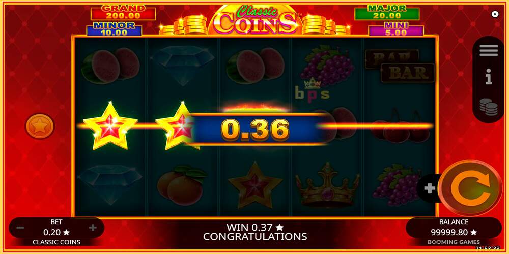 Игровой слот Classic Coins