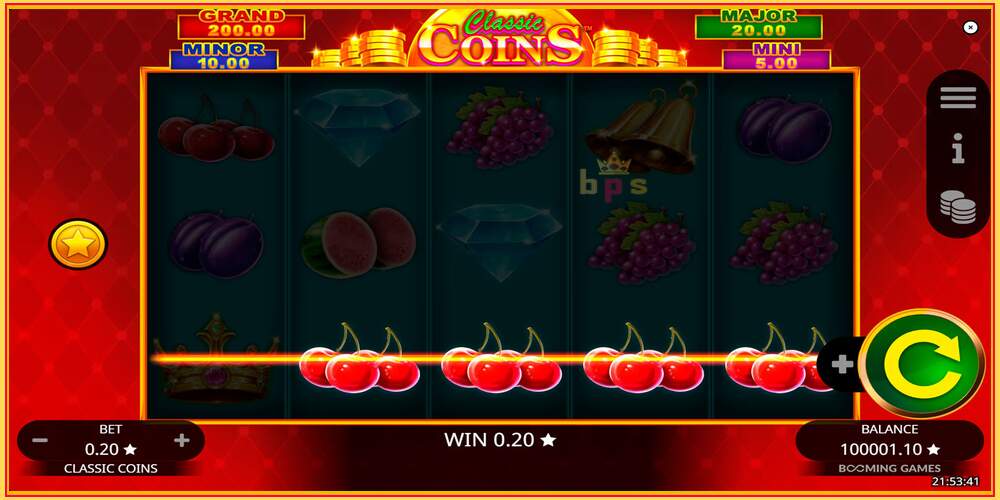 Игровой слот Classic Coins