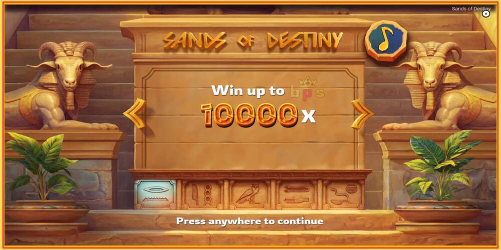 Oyun yuvası Sands of Destiny