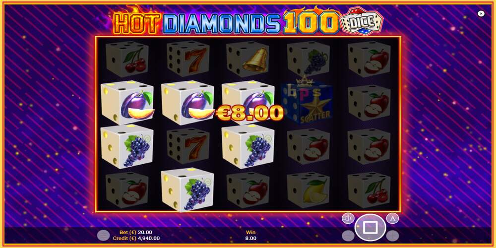 Gniazdo do gry Hot Diamonds 100 Dice