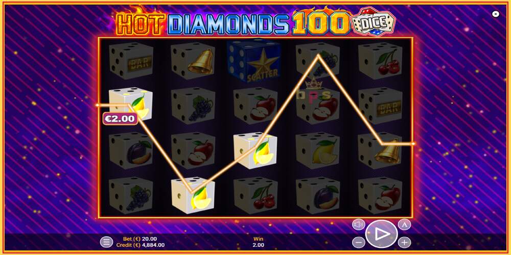 Gniazdo do gry Hot Diamonds 100 Dice