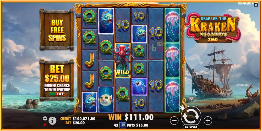 Slot di gioco Release the Kraken Megaways