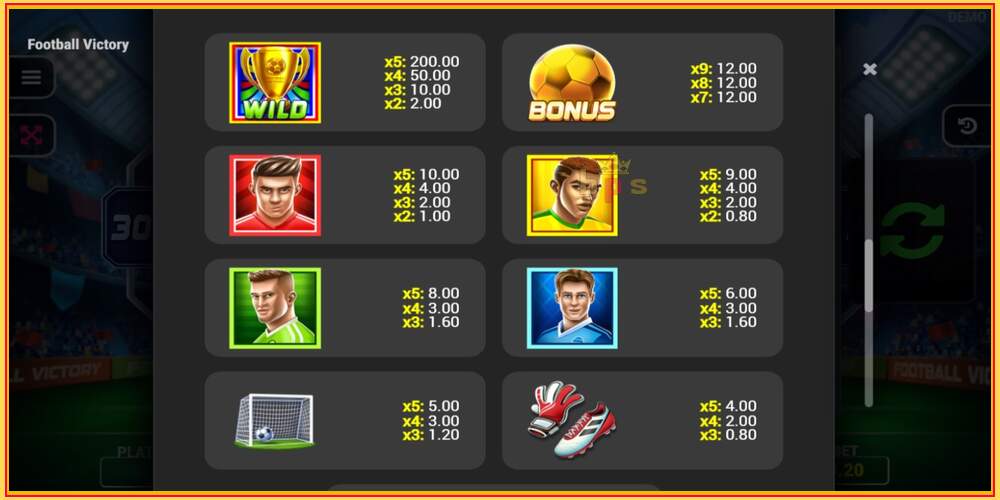 Game slot Football Victory