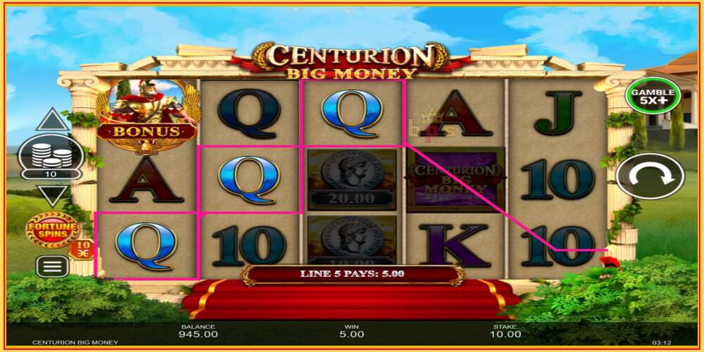 খেলার স্লট Centurion Big Money