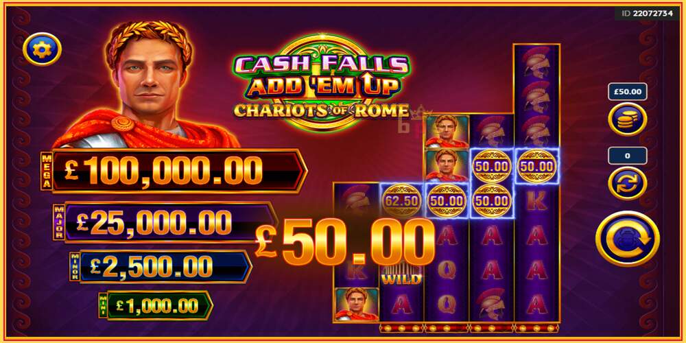 Ковокии бозӣ Cash Falls: Add Em Up Chariots of Rome