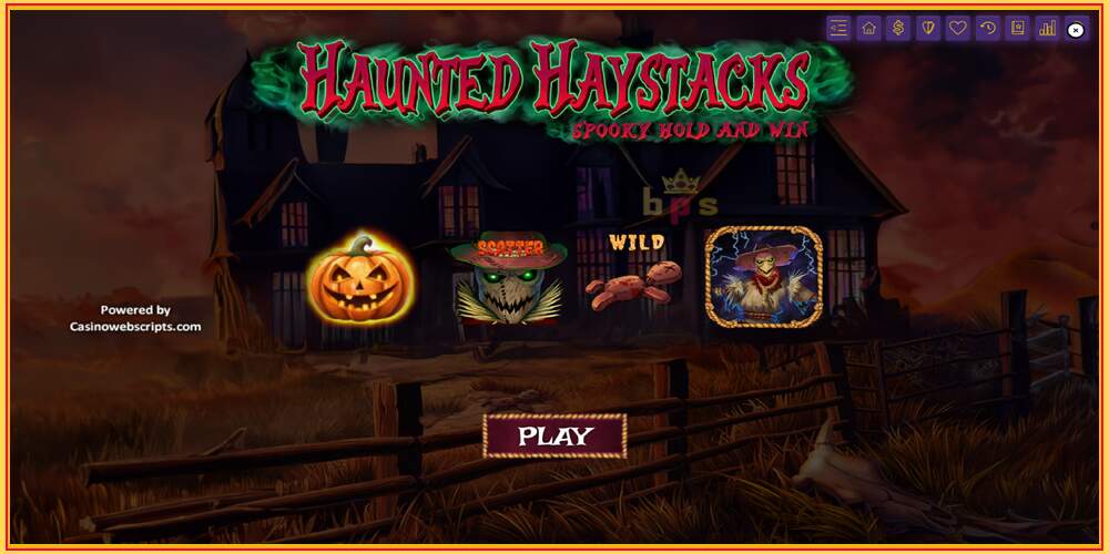 Sliotán cluiche Haunted Haystacks - Spooky Hold and Win