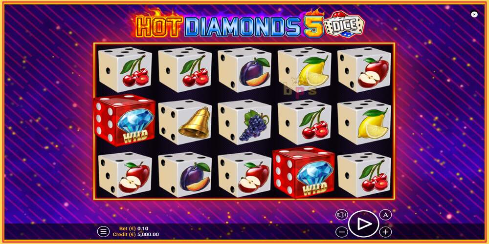 Gniazdo do gry Hot Diamonds 5 Dice