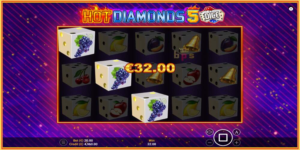 Gniazdo do gry Hot Diamonds 5 Dice