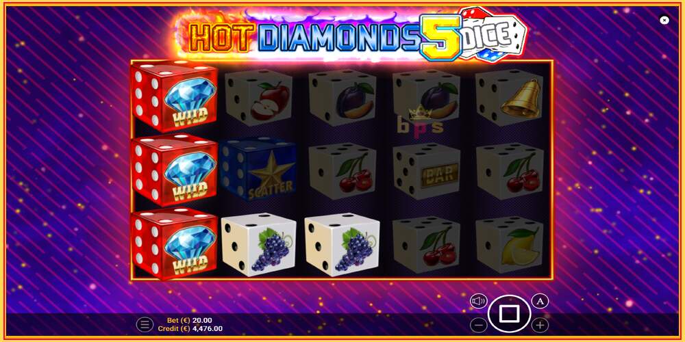 Gniazdo do gry Hot Diamonds 5 Dice