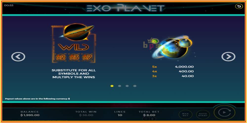 Игровой слот Exo Planet