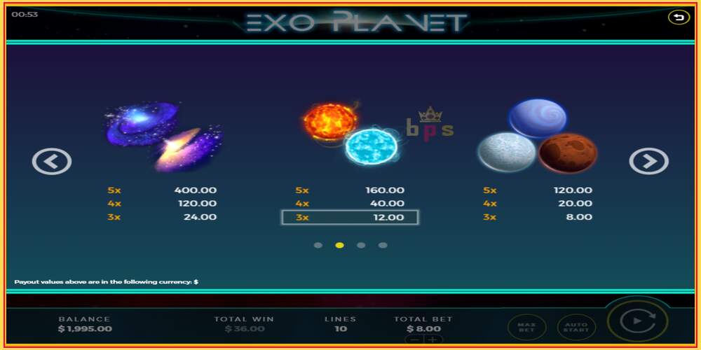 Игровой слот Exo Planet