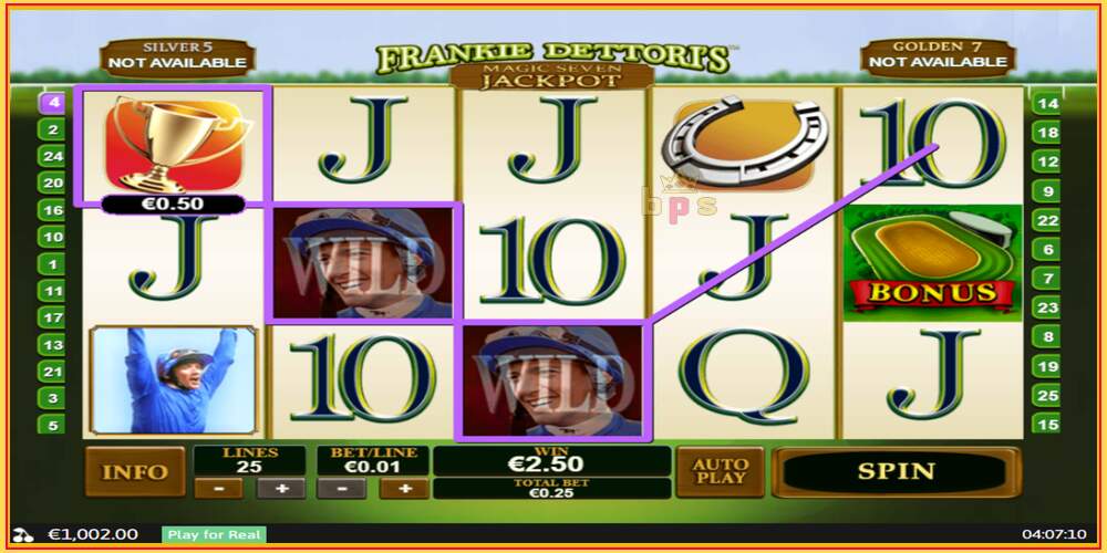 Game slot Frankie Dettori Magic Seven Jackpot