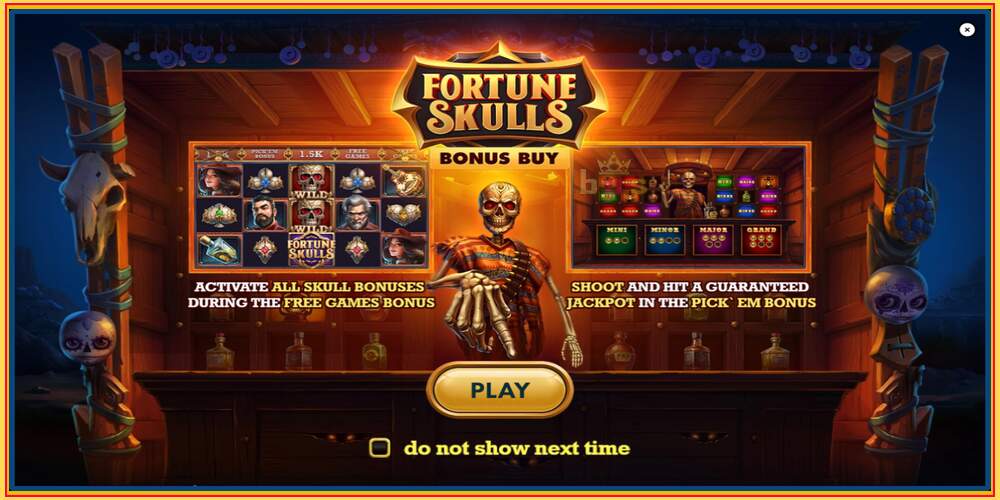 فتحة اللعبة Fortune Skulls Bonus Buy