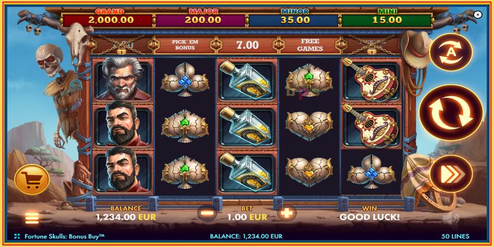 فتحة اللعبة Fortune Skulls Bonus Buy