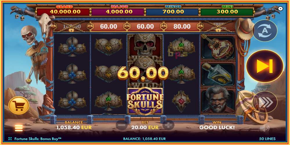 فتحة اللعبة Fortune Skulls Bonus Buy